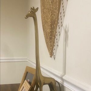 Gold Giraffe Figurine